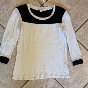 Stateside Navy and Cream 3/4 Tee